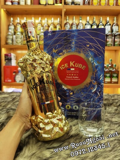 Rượu Ice Kube Gold 750ml Hộp Quà