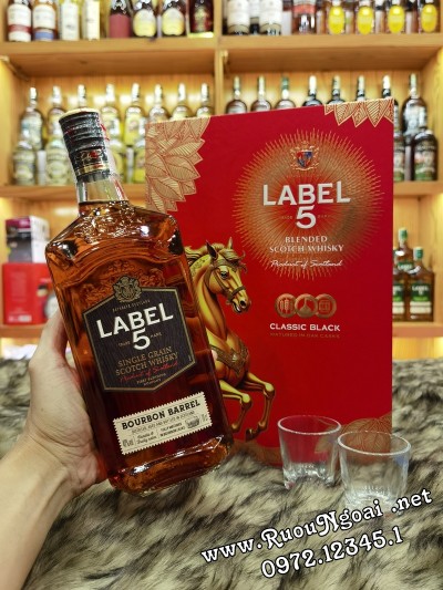 Rượu Label 5 Bourbon Barrel Hộp Quà