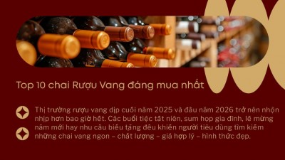 Top 10 Chai Rượu Vang Ngon Đáng Mua Nhất Dịp Cuối 2025 – Đầu 2026