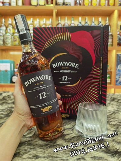 Rượu Bowmore 12YO Hộp Quà 2026