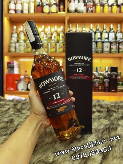 Rượu Whisky Bowmore 12yo Sherry Oak Cask