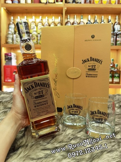 Rượu Whisky Jack Daniels Gold No27 Hộp Quà
