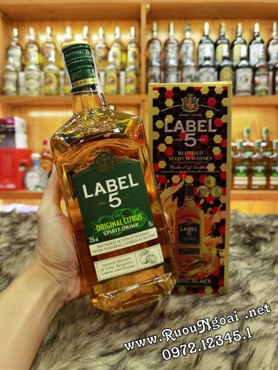 Rượu Whisky Label 5 Original Citrus