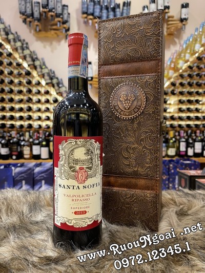 Rượu Vang Santa Sofia Valpolicella Ripasso Hộp Da Cao Cấp