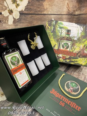 Rượu Jagermeister Hộp Quà Rừng Xanh