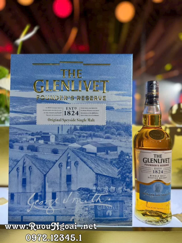 Rượu Glenlivet Founder Hộp Quà 2026