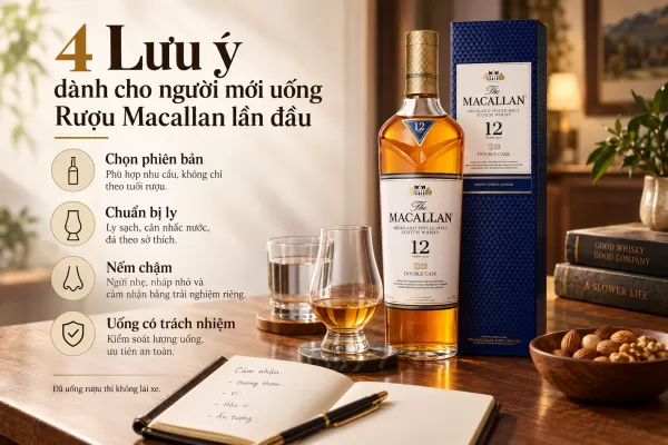 4 Lưu ý dành cho người mới uống Rượu Macallan lần đầu