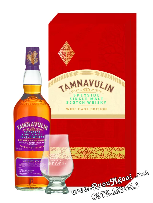 Rượu Tamnavulin Red Wine Cask Edition Hộp Quà 2026
