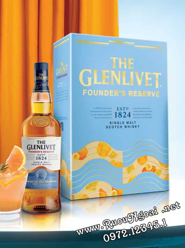 Rượu Glenlivet Founder Hộp Quà 2024