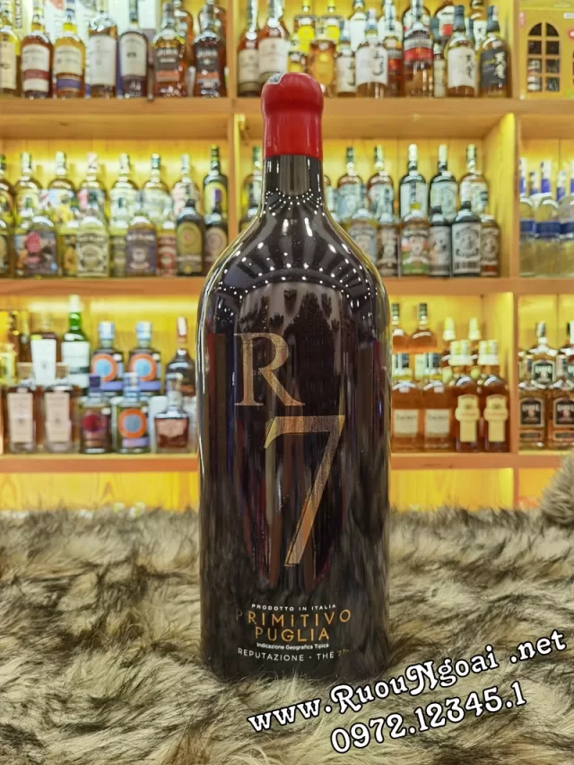 Rượu Vang R7 Pritimivo Puglia 5L