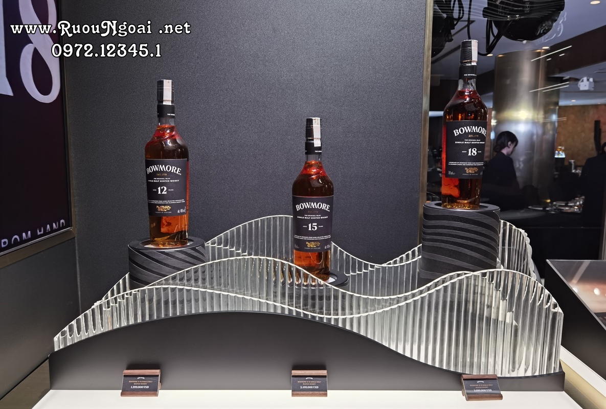 Rượu Bowmore 12 15 18 2