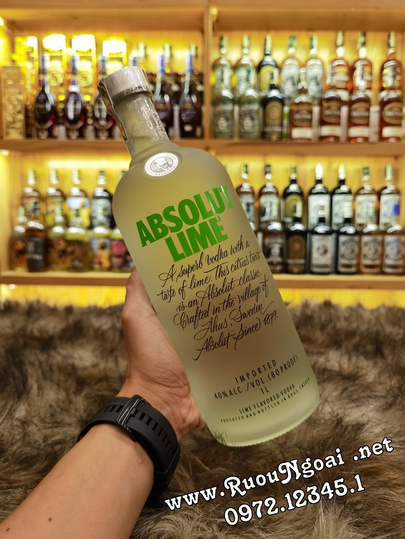 Rượu Absolut Lime 1L 1